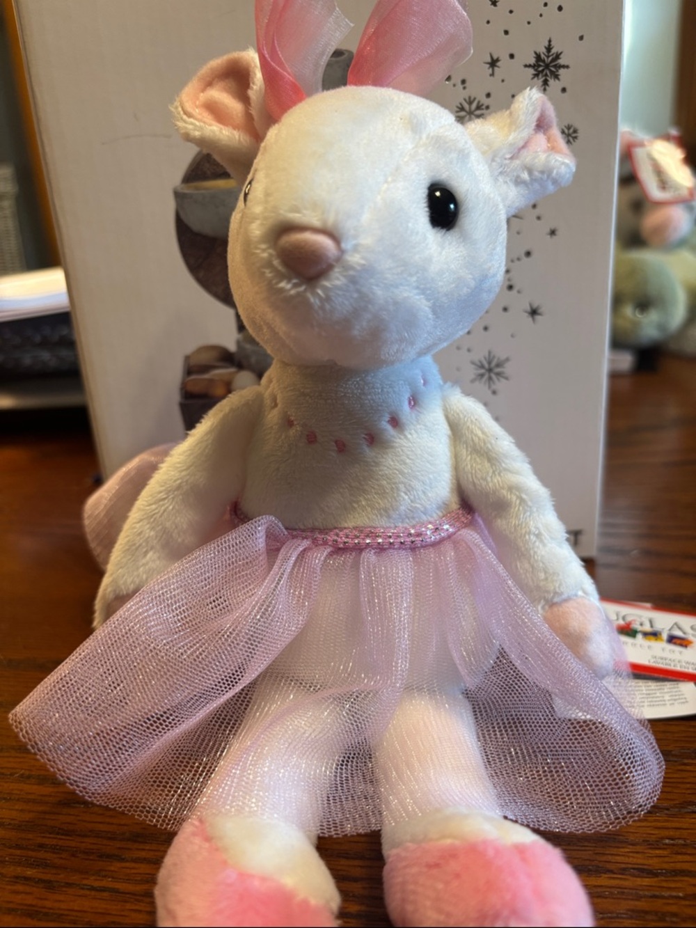 Douglas Stuffed Plush Petunia Ballerina Mouse New w Tags 10 “